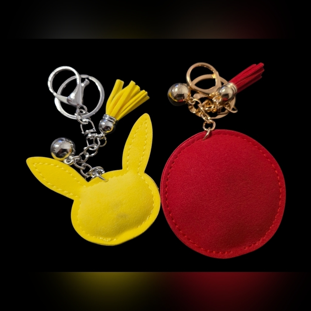 Yellow and Red Pikachu and Poké Ball Bag Charm Keychain Set - Picture 2 of 2